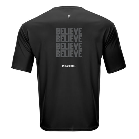BELIEVE IN BASEBALL PERFORMANCE TEE