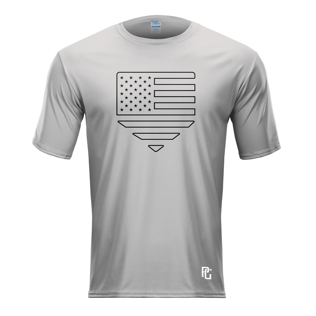 HOMEPLATE PATRIOTIC PERFORMANCE TEE