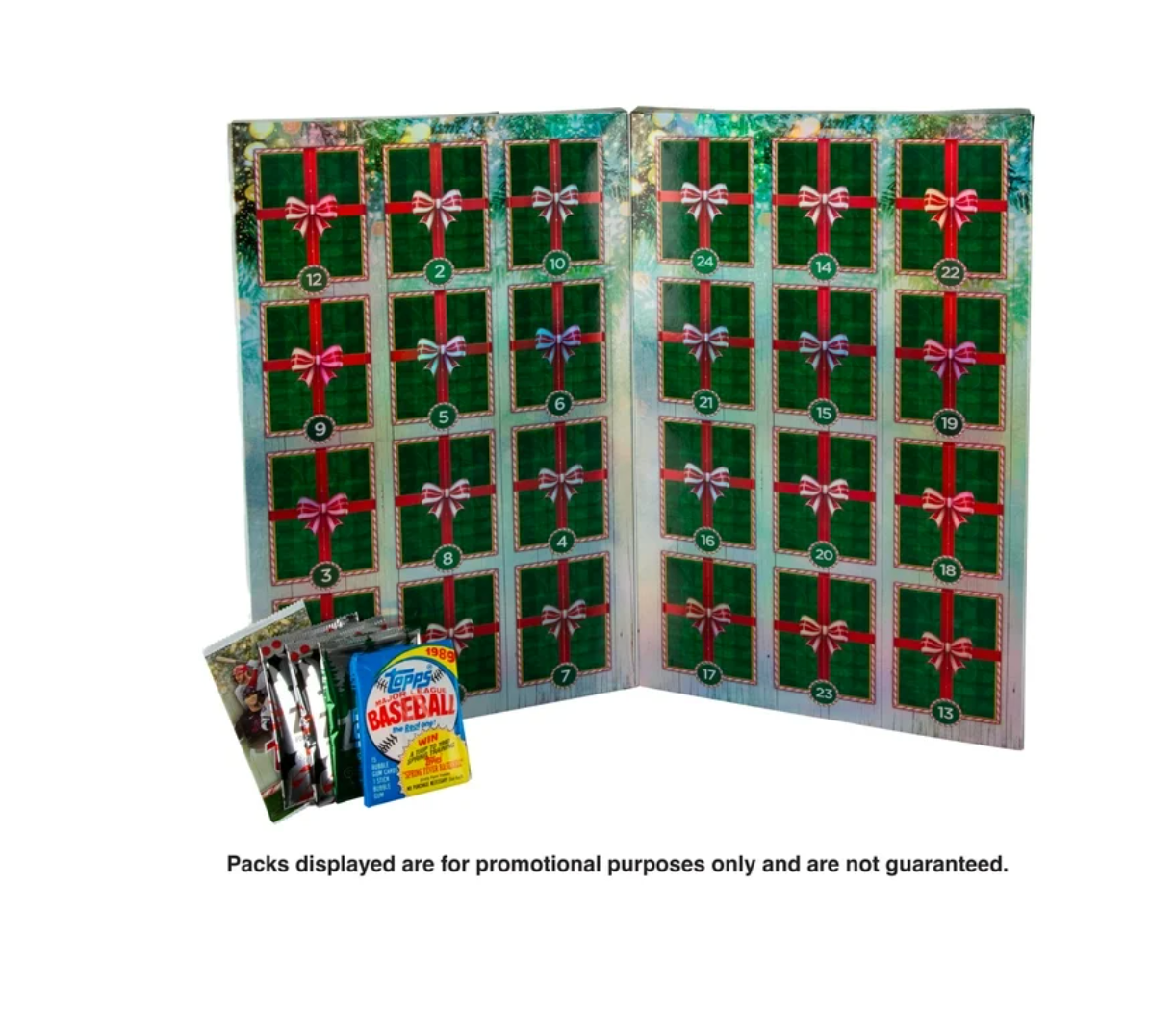 2025 Topps Holiday Baseball Advent Calendar Box