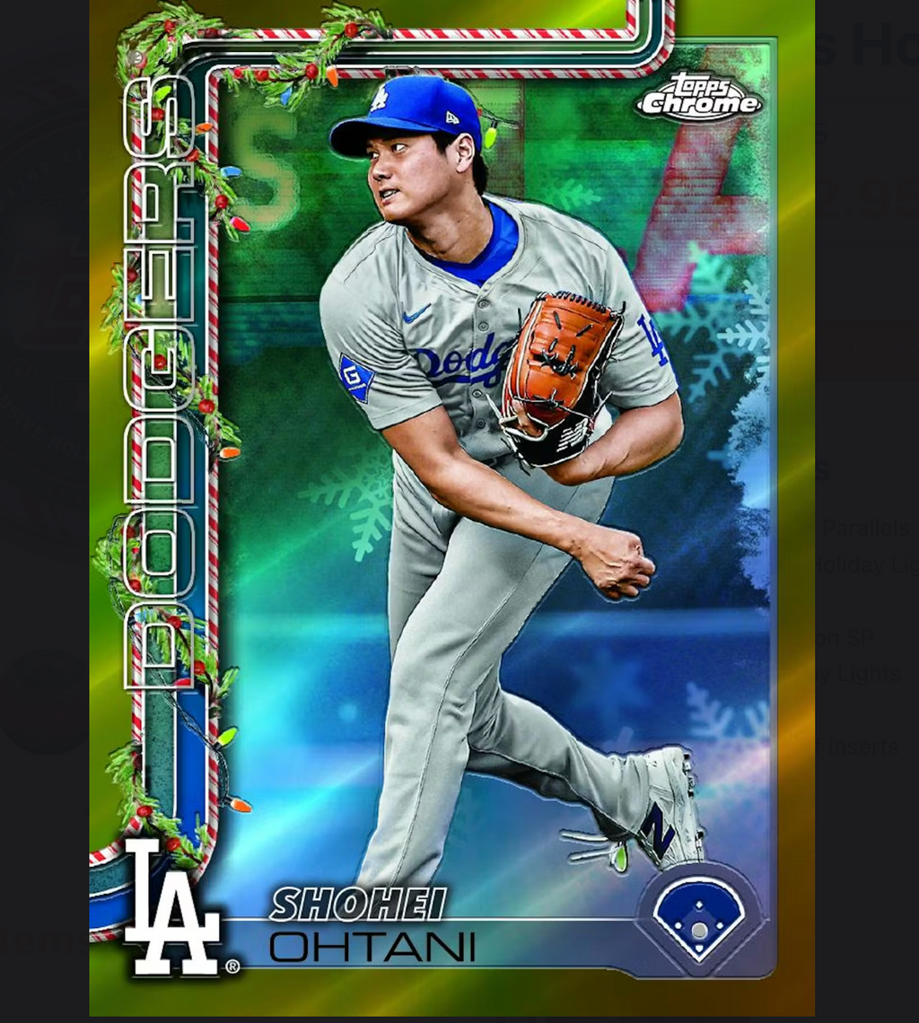 2025 TOPPS HOLIDAY BASEBALL TIN