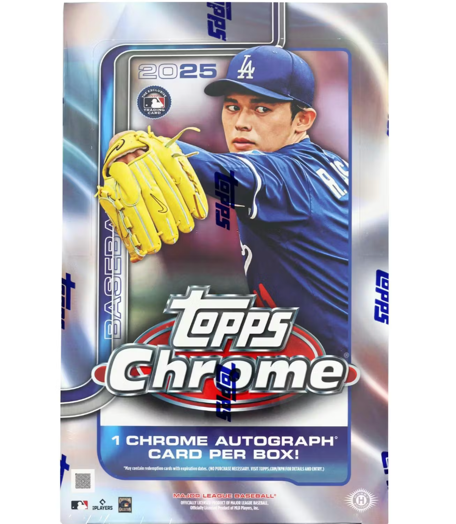 2025 TOPPS CHROME BASEBALL HOBBY BOX