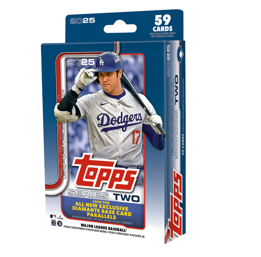 2025 TOPPS SERIES 2 BASEBALL TRADING CARDS HANGER BOX