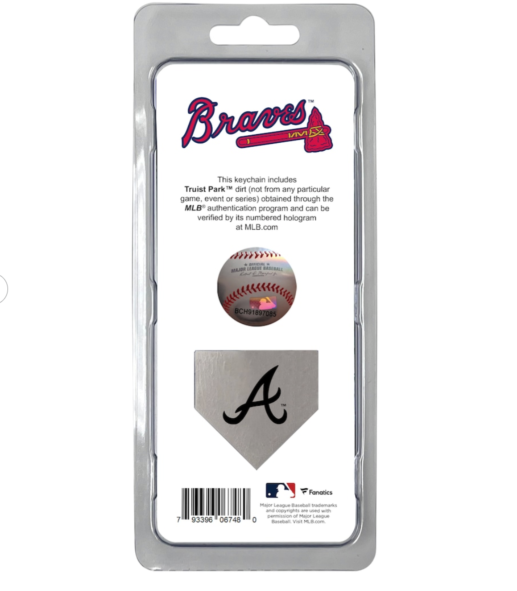 ATLANTA BRAVES FANATICS AUTHENTIC DIRT KEY CHAIN