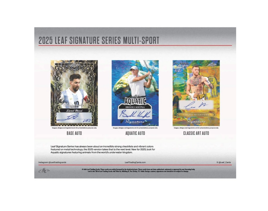 2025 LEAF SIGNATURE SERIES SPORTS HOBBY BOX