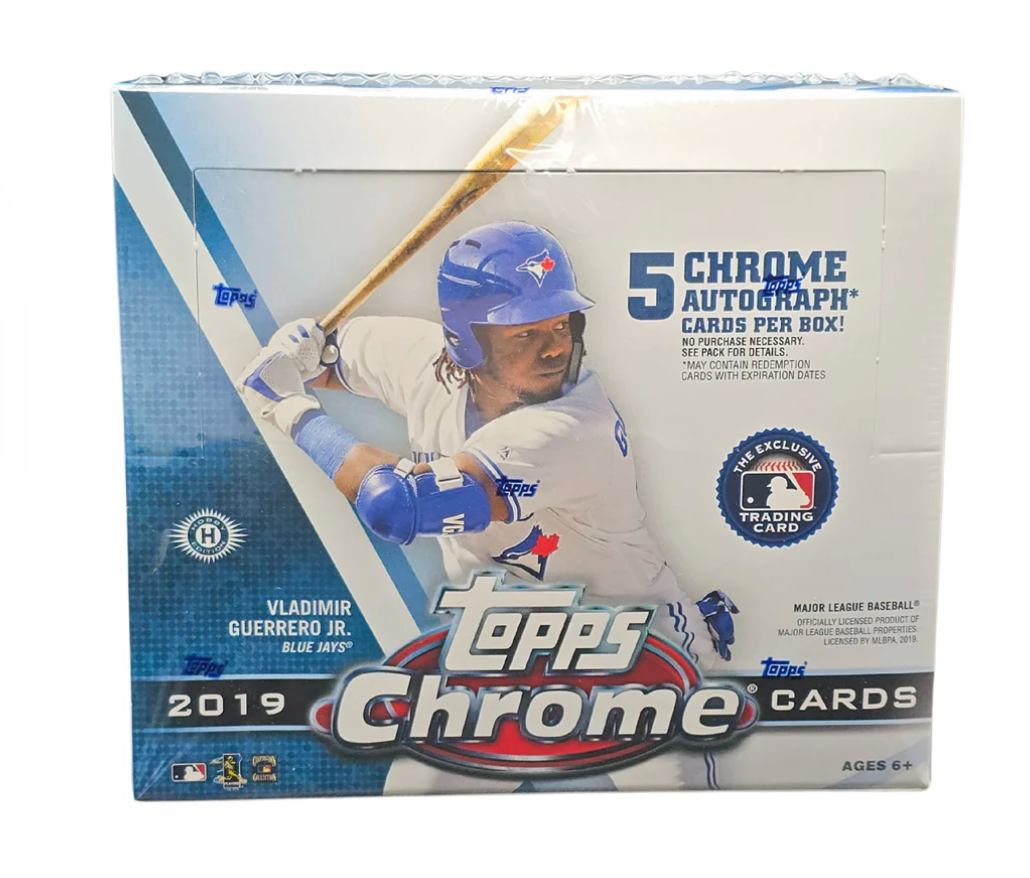2019 TOPPS CHROME BASEBALL JUMBO HTA BOX