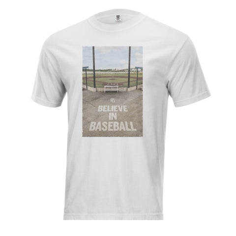 YOUTH BELIEVE IN BASEBALL BLEACHER TEE
