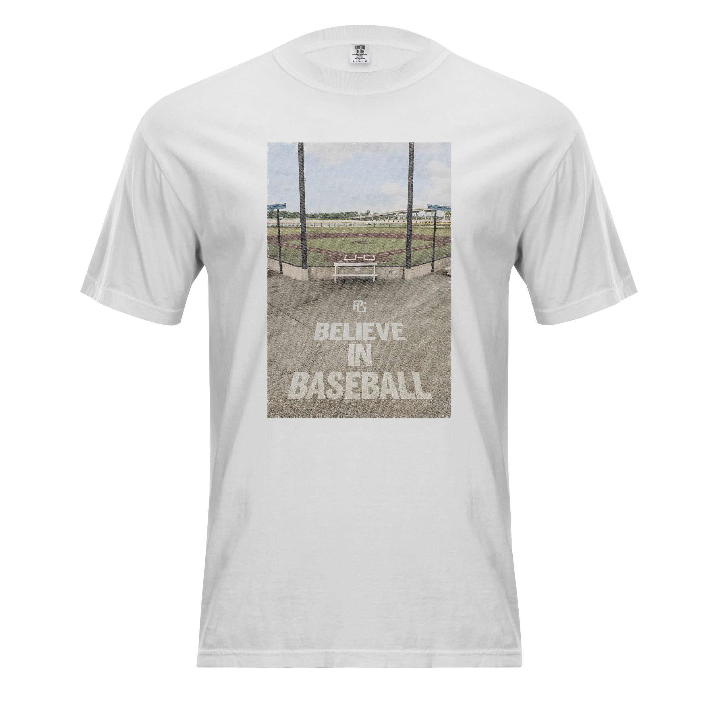 BELIEVE IN BASEBALL BLEACHER TEE