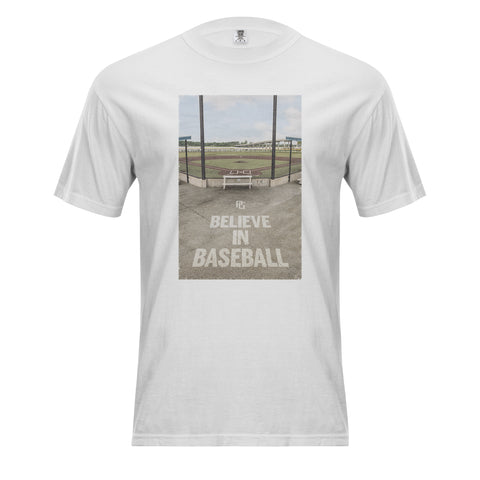 YOUTH BELIEVE IN BASEBALL BLEACHER TEE