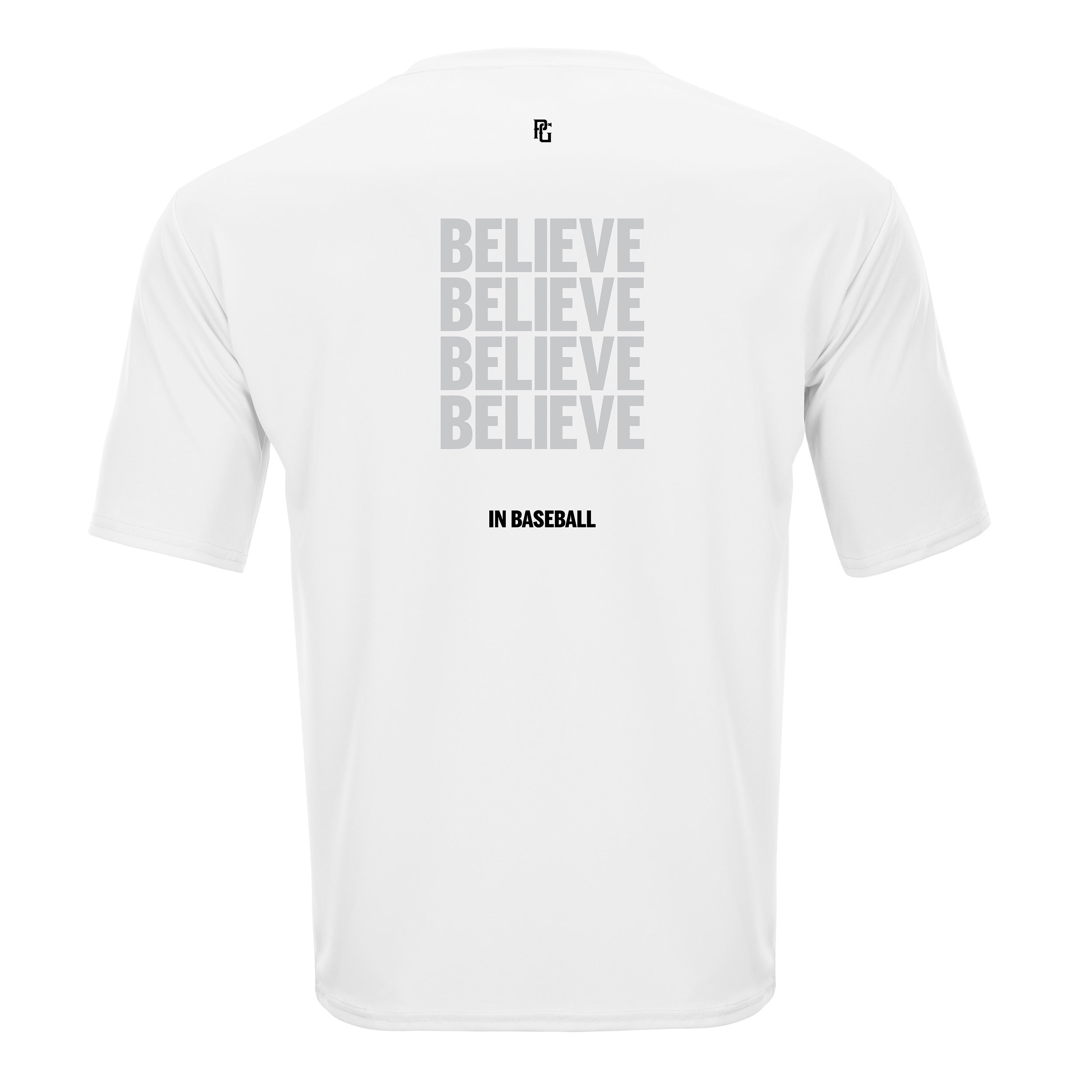 BELIEVE IN BASEBALL PERFORMANCE TEE