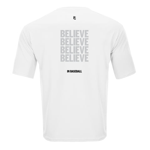 BELIEVE IN BASEBALL PERFORMANCE TEE