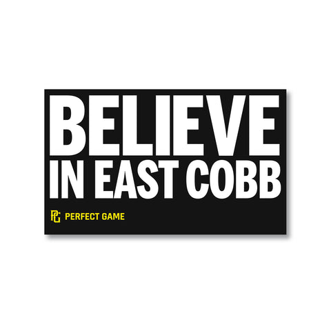 PG BELIEVE IN BASEBALL STICKER EAST COBB