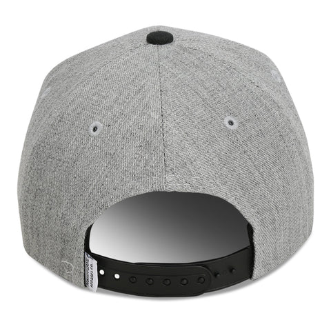 Wool Blend Snapback - Heather Grey/Black
