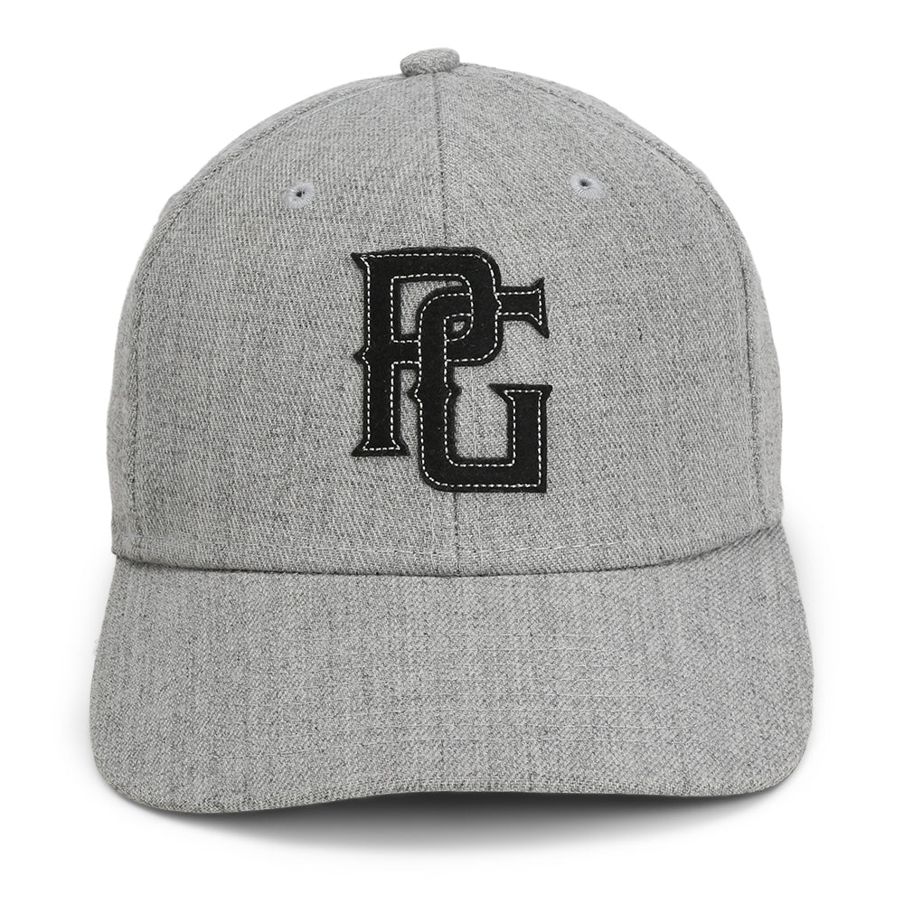 WOOL BLEND SNAPBACK IN HEATHER GREY
