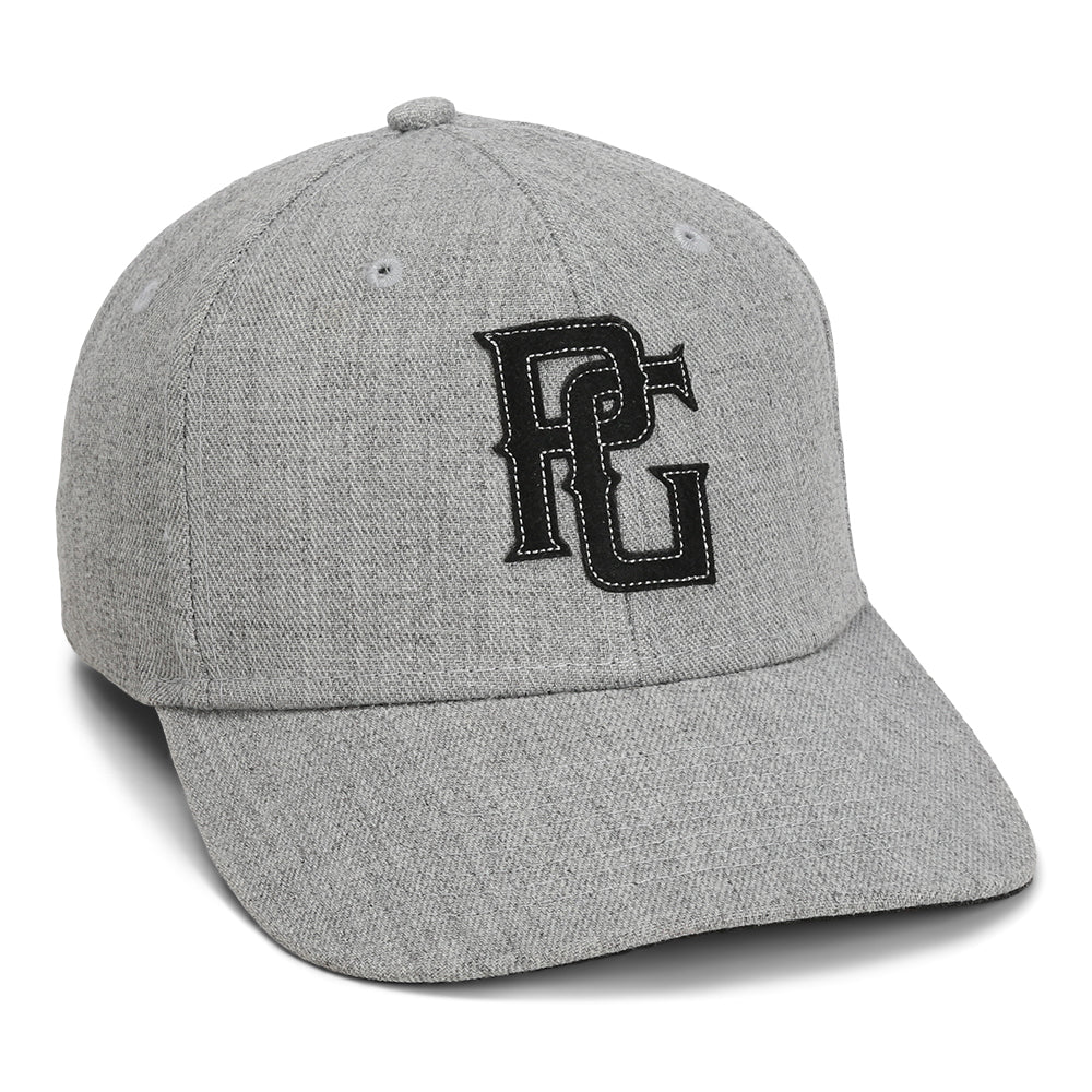 WOOL BLEND SNAPBACK IN HEATHER GREY