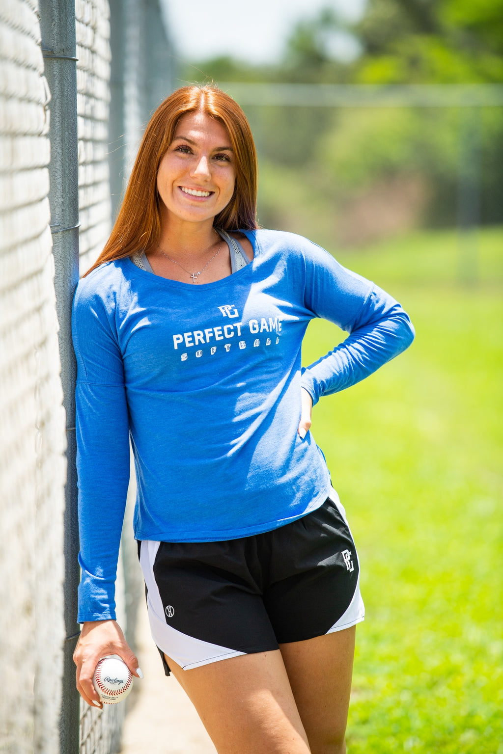 Ladies Perfect Game Softball Tri-Blend Long Sleeve