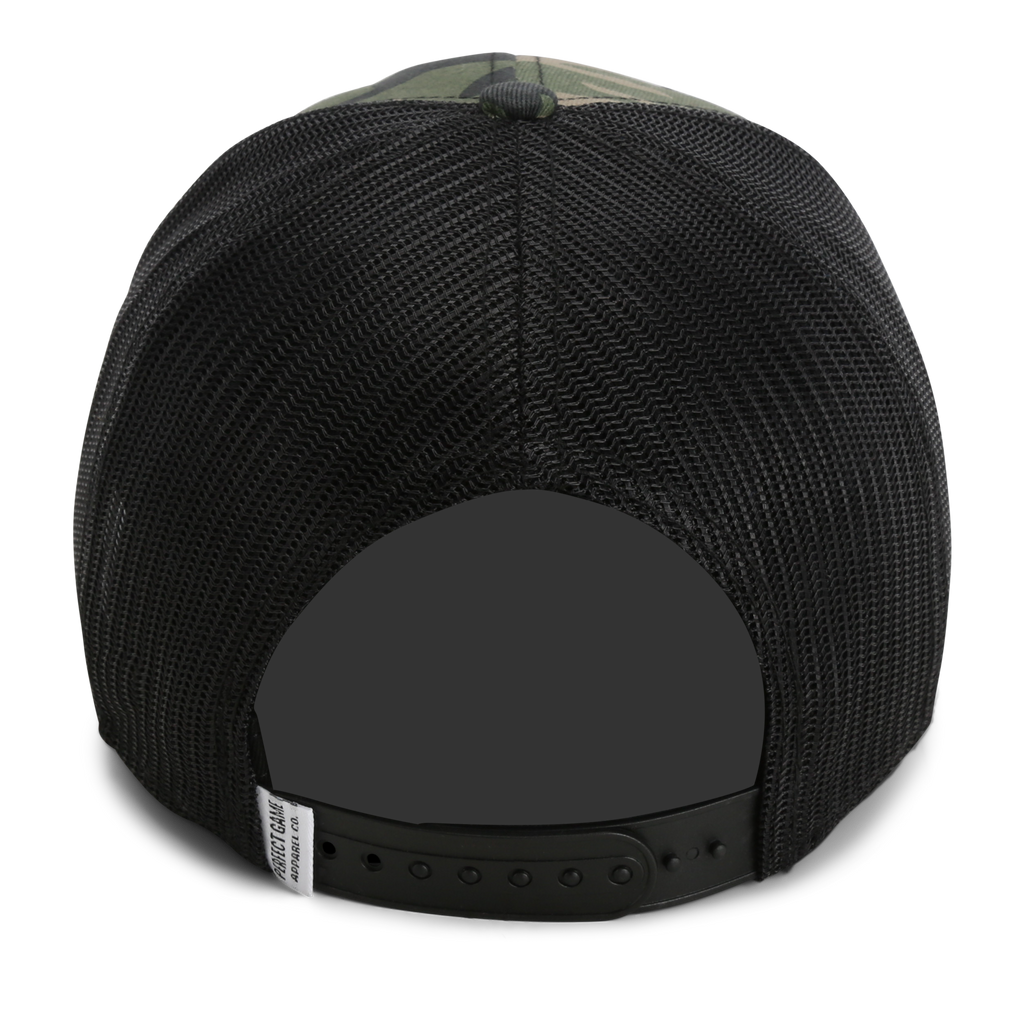 The Trucker PG Flag - Camo/Black - Perfect Game Apparel